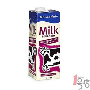 Devondale德运 部分脱脂牛奶 1L 澳大利亚进口