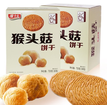 1号店商城 曼士卡 猴头菇酥性饼干720g【已涨价 59元,买1送1原品