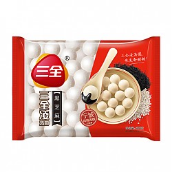 三全凌宁波风味黑芝麻汤圆500g 约40颗 30元