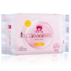 【京东超市】红色小象手口专用婴儿湿纸巾25