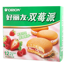 好丽友 双莓派 夹心蛋类芯饼 276g\/盒 (12枚)【