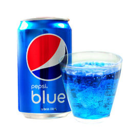PEPSI 百事 巴厘岛限定款 蓝色可乐 梅子味 33