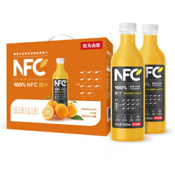 农夫山泉nfc果汁饮料100nfc橙汁900ml4瓶礼盒3件548元