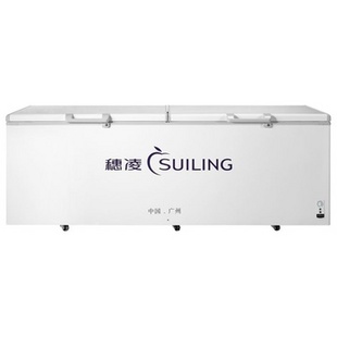 穗凌(suiling)bd-680 680升商用冷冻冷藏转换卧式双门冰柜(白色)(680l