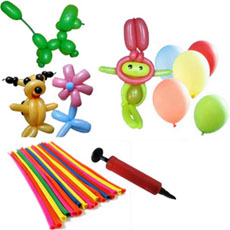 魔术气球套装,30支魔术气球+打气筒+视频教程