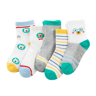 5雙裝 兒童純棉襪子