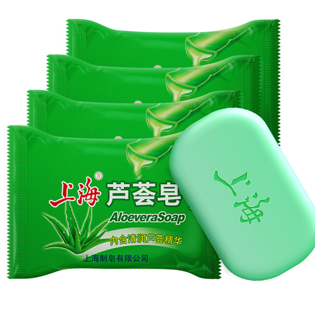 上海香皂芦荟皂85g*5块+起泡网
