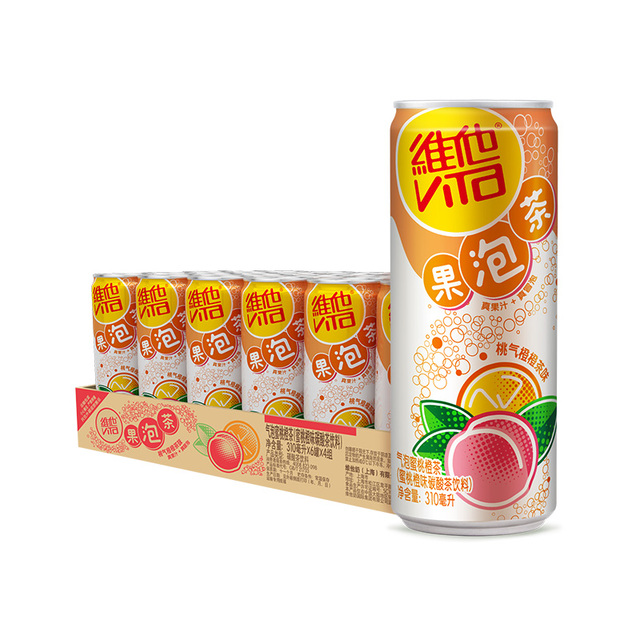維他氣泡蜜桃橙茶310ml*24罐